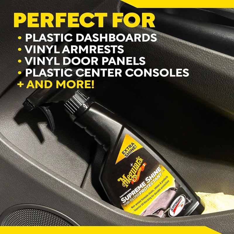 Meguiar's G4016 Supreme Shine Protectant (16 Oz) Car Interior Cleaner/Protectant for UV Rays