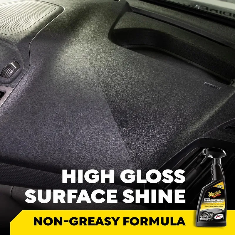 Meguiar's G4016 Supreme Shine Protectant (16 Oz) Car Interior Cleaner/Protectant for UV Rays