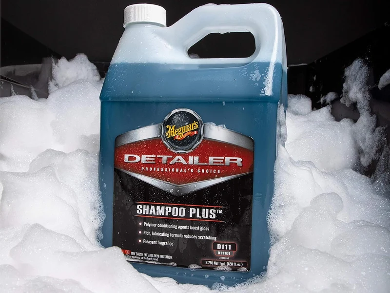 Meguiar's Shampoo Plus – Car Wash Soap Gently Cleans Without Swirling or Scratching – 1 Gallon