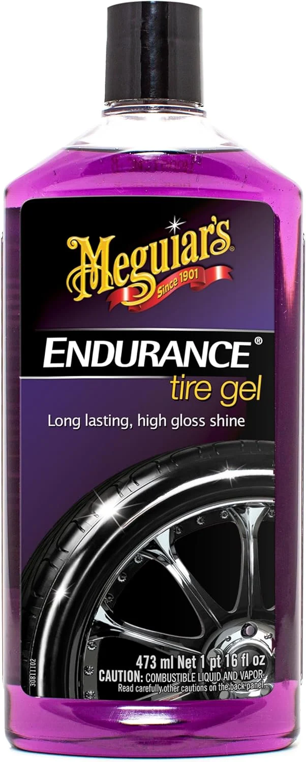 Meguiar's Endurance Premium Tire Gel for a Lasting Glossy Shine - 16 Oz Bottle (PURPLE)