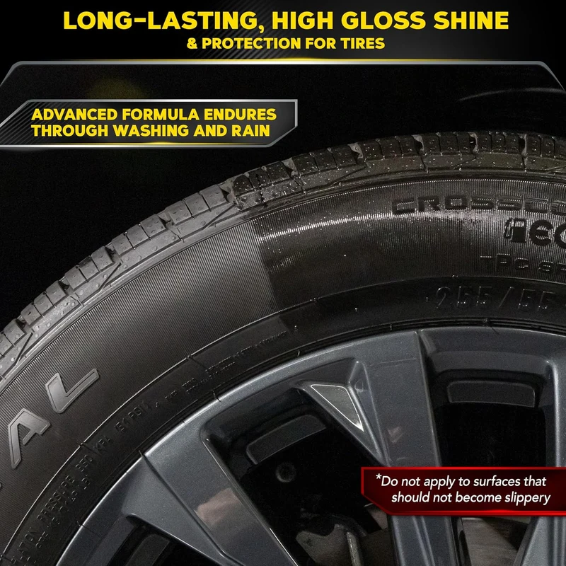 Meguiar's Endurance Premium Tire Gel for a Lasting Glossy Shine - 16 Oz Bottle (PURPLE)