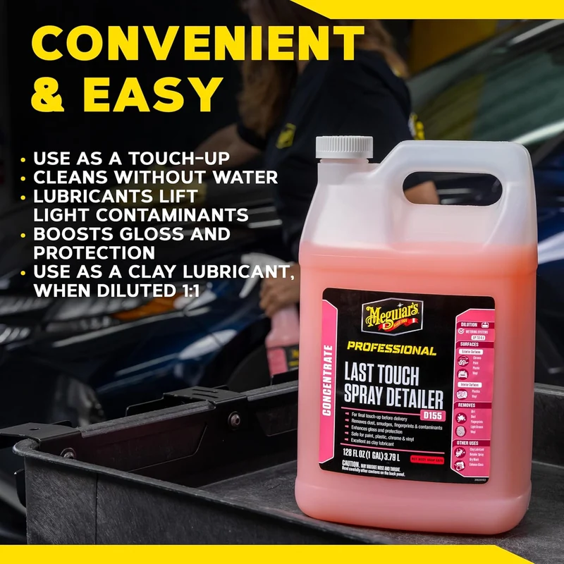Meguiar's Last Touch Spray Detailer Removes Dust, Smudges, Fingerprints Enhances Protection, (1 Gallon)