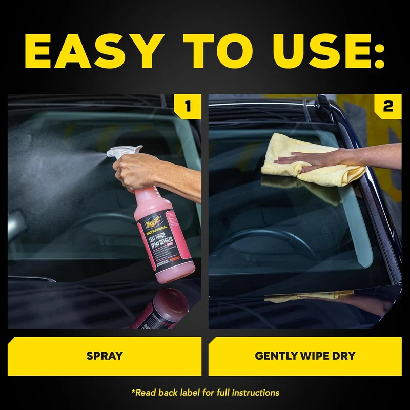 Meguiar's Last Touch Spray Detailer Removes Dust, Smudges, Fingerprints Enhances Protection, (1 Gallon)