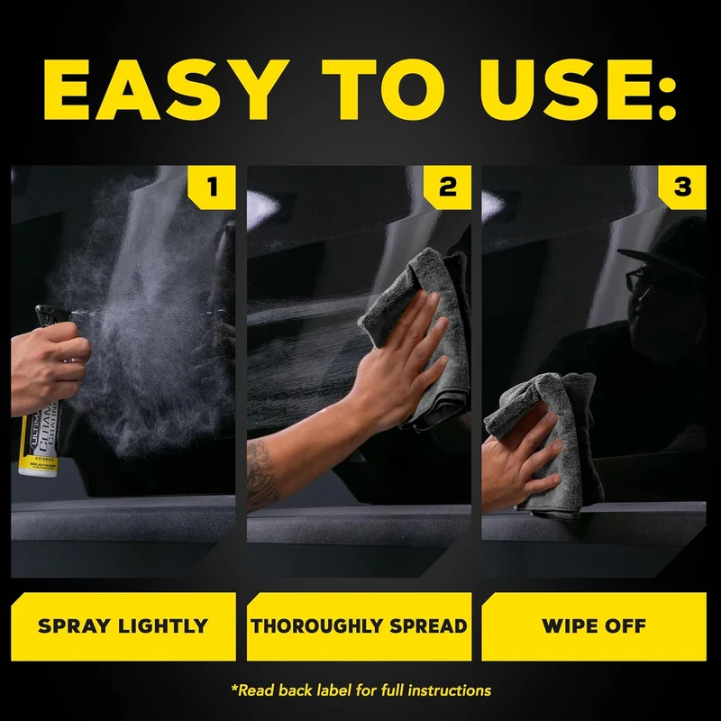 Meguiar's Ultimate Ceramic Coating Premium Kit for Cars Ultra-Durable Ceramic Protection with Microfiber Towels