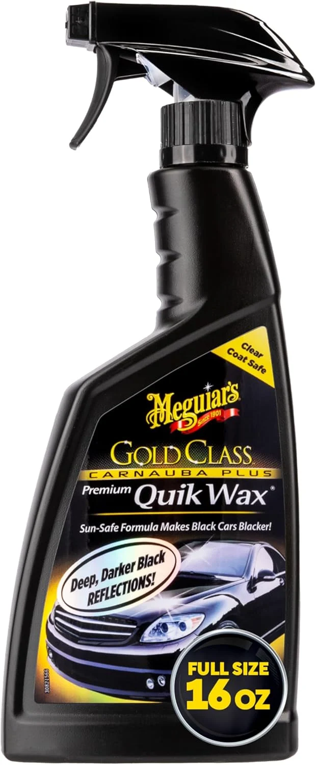 Meguiar's Gold Class Carnauba Quik Wax, Special Blend for Richness and Shine (16 Oz)