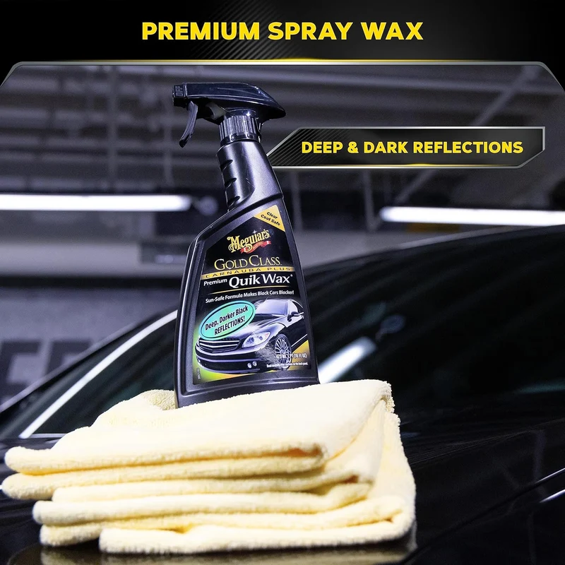 Meguiar's Gold Class Carnauba Quik Wax, Special Blend for Richness and Shine (16 Oz)