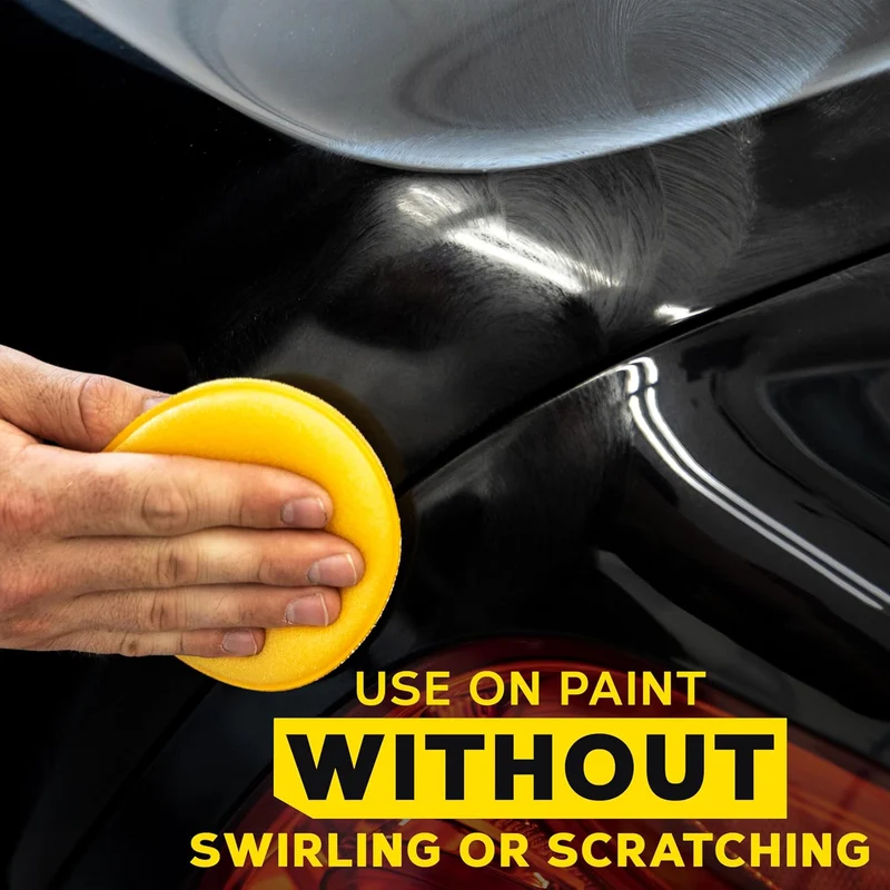 Meguiar's 4" Foam Applicator Pads Ultra-Soft Hand Applicators w/ a Tight-Cell Foam - 4 Pack