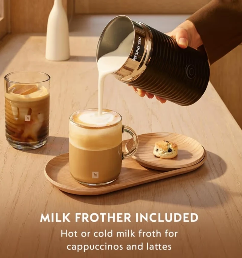 Nespresso Vertuo Pop+ Coffee and Espresso Maker by De'Longhi with Milk Frother - Candy Pink