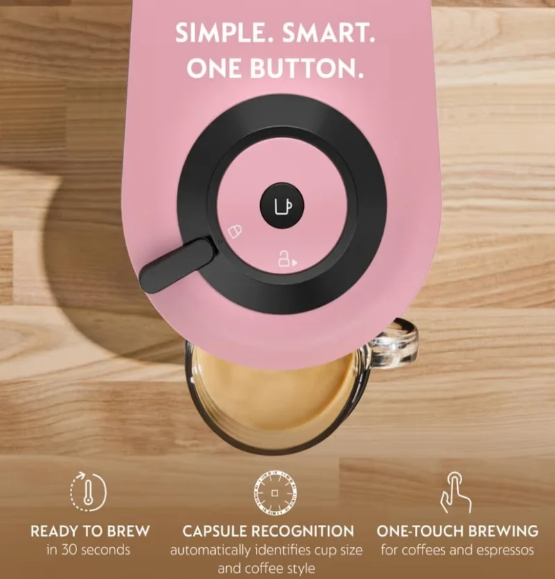 Nespresso Vertuo Pop+ Coffee and Espresso Maker by De'Longhi - Candy Pink