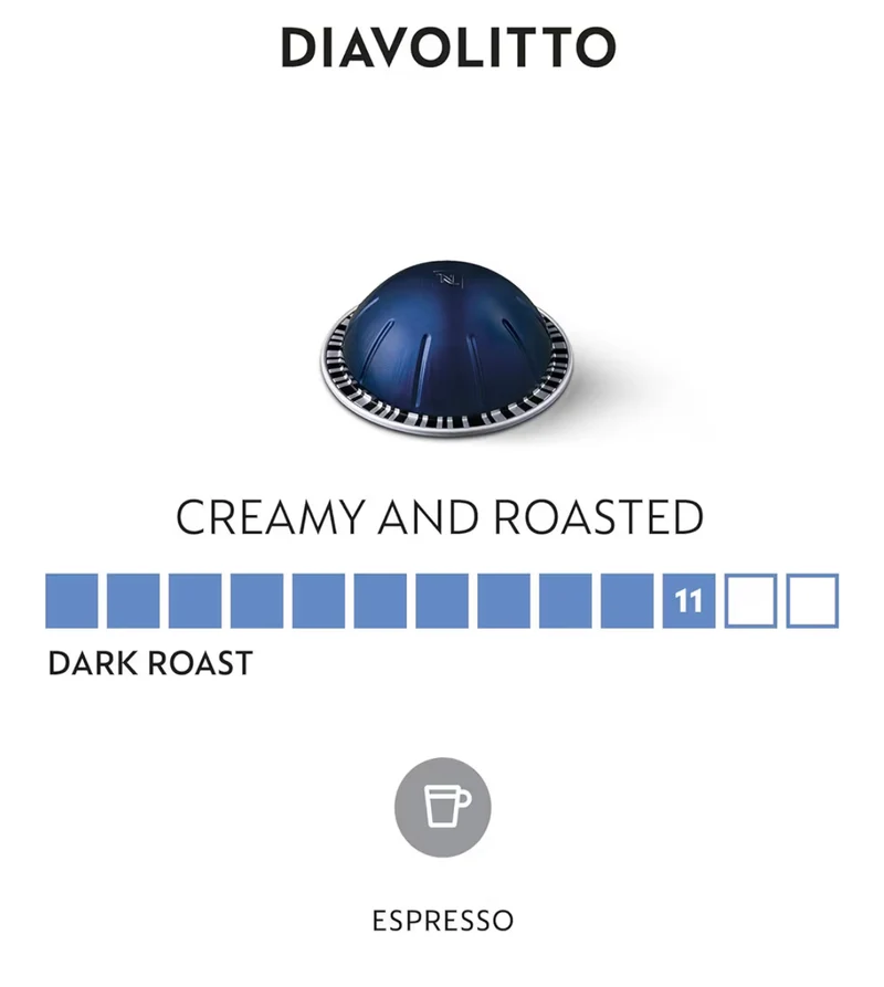 Nespresso Vertuo Line Espresso, Diavolitto (50 CT)