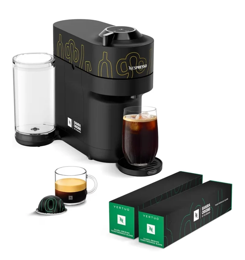 Nespresso Vertuo Pop+ Coffee & Espresso Maker by De'Longhi, Double Espresso, Light Roast - 20CT Pods