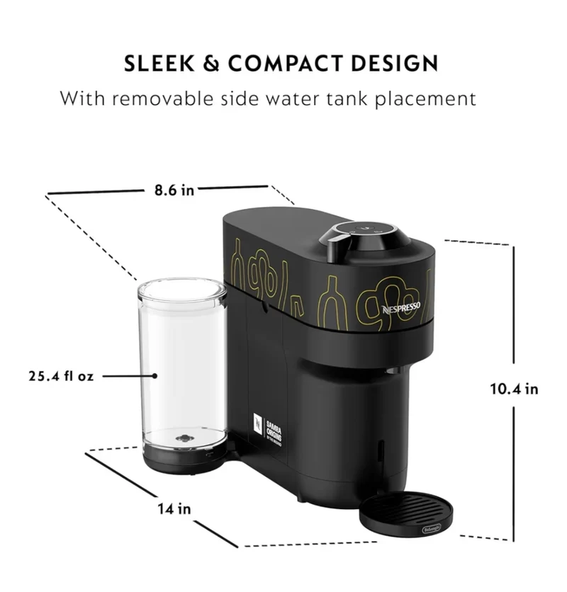 Nespresso Vertuo Pop+ Coffee & Espresso Maker by De'Longhi, Double Espresso, Light Roast - 20CT Pods