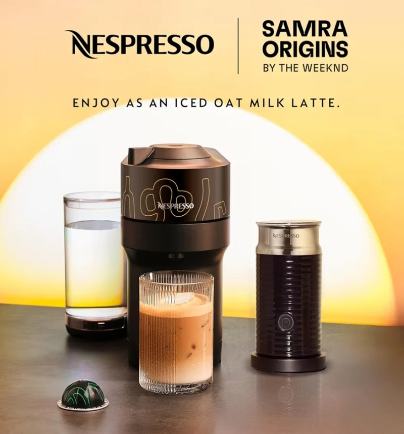 Nespresso Vertuo Pop+ Coffee & Espresso Maker by De'Longhi, Aeroccino3 Milk Frother, Double Espresso, Light Roast - 20CT Pods