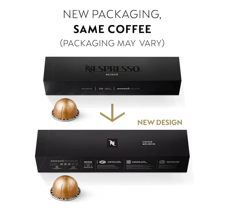 Nespresso Capsules Vertuo, Melozio, Medium Roast Coffee, Brews 7.8oz. - 10CT (Pack of 3) Coffee Pods