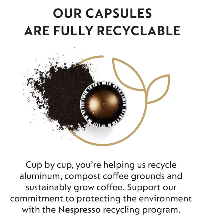 Nespresso Capsules Vertuo, Double Espresso Chiaro, Medium Roast Espresso Coffee, Brews 2.7oz. - 30CT Coffee Pods