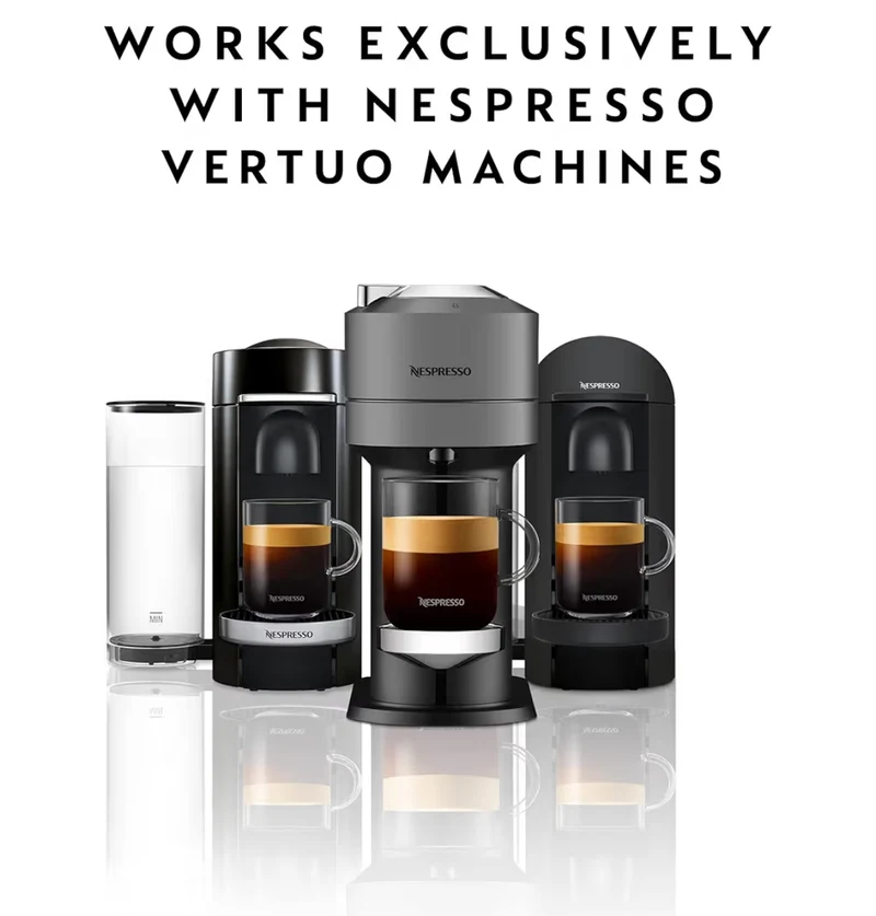 Nespresso Capsules Vertuo, Double Espresso Chiaro, Medium Roast Espresso Coffee, Brews 2.7oz. - 30CT Coffee Pods