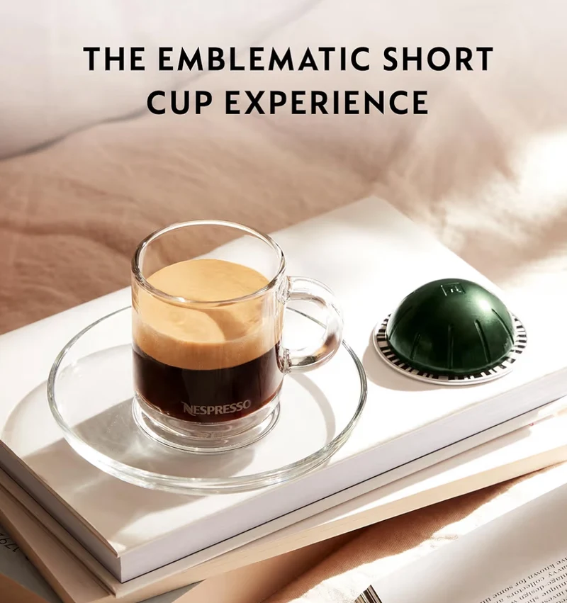 Nespresso Capsules Vertuo, Double Espresso Dolce, Brews 2.7 oz. - 30-CT Espresso Pods