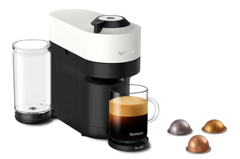 Breville Nespresso Vertuo Pop+ Coffee and Espresso Maker by Breville - Coconut White