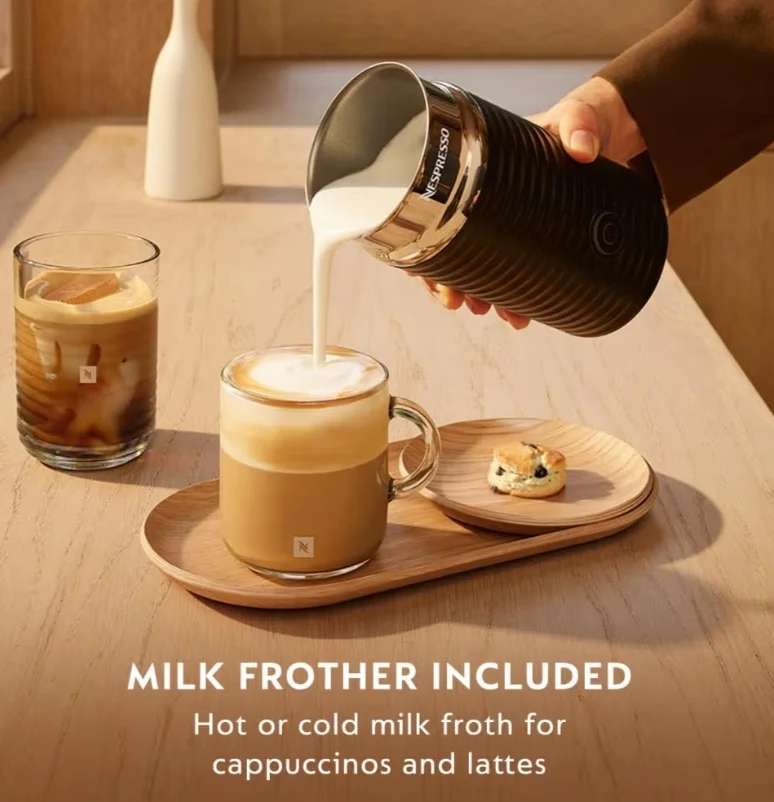 Nespresso Vertuo Pop+ Coffee and Espresso Maker by De'Longhi with Milk Frother - Candy Pink