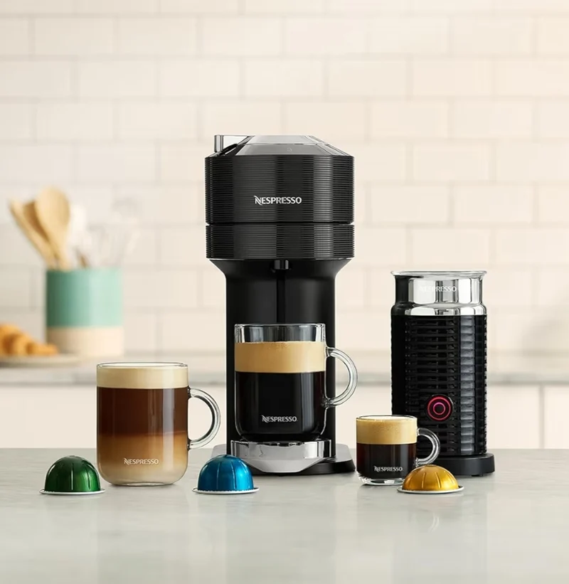 Nespresso Vertuo Next Coffee and Espresso Maker by Breville Premium, Milk Frother, with Aeroccino