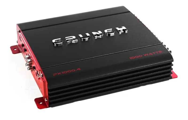 Crunch PX 1000.4 4 Channel 1000 Watt Amp A B Class Power Amplifier, Lightweight - Black