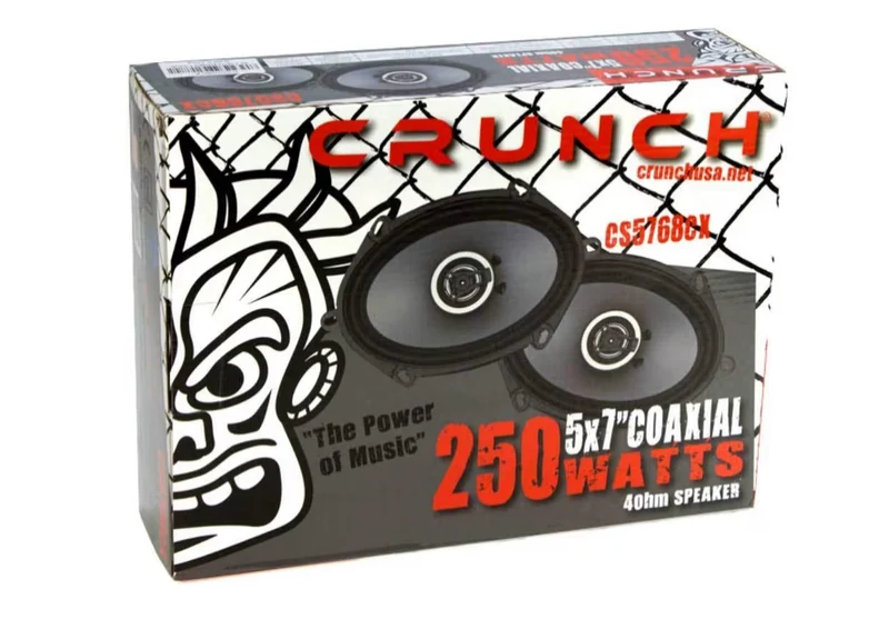Crunch CS Series Coaxial Speakers 5 x 7"/ 6 x 8 250 Watts max - NEW