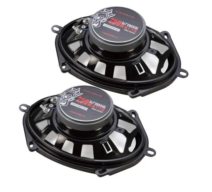 Crunch CS Series Coaxial Speakers 5 x 7"/ 6 x 8 250 Watts max - NEW