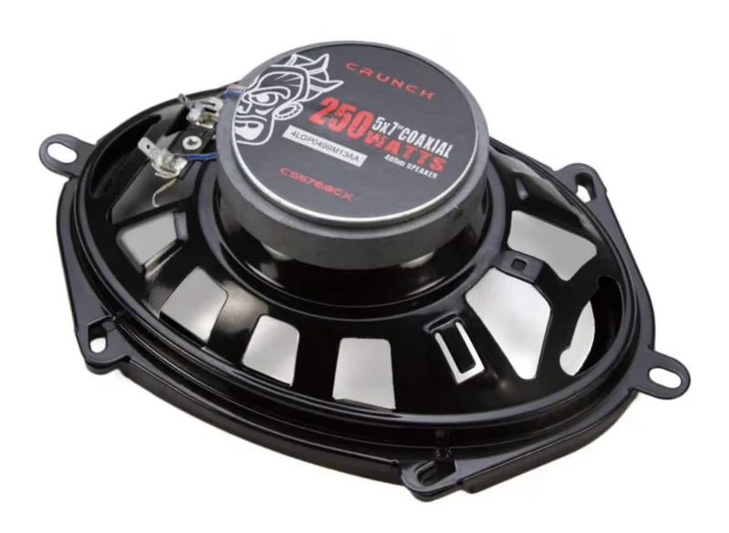 Crunch CS-5768CX 5x7 / 6x8" 250 Watts Full Range 2-Way 4 Ohm Coaxial Car Audio Speakers (2 Pack)
