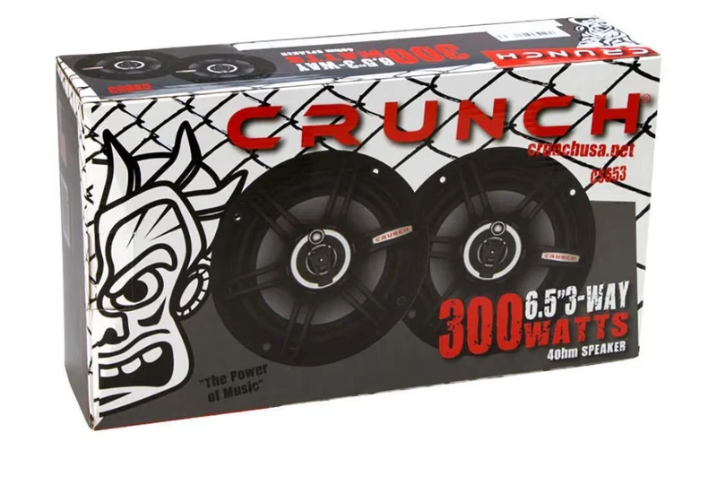 Crunch CS653 6.5" CS Series Speakers 3 Way 300 Watts - NEW