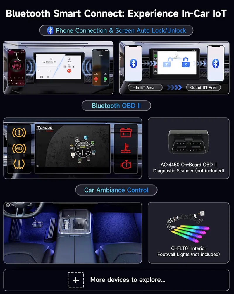 AI Box Upgrade Wireless CarPlay/Android Auto Adapter Compatible w/ YouTube, Plug & Play Smart AI Box Support, Dual Bluetooth, GPS Track