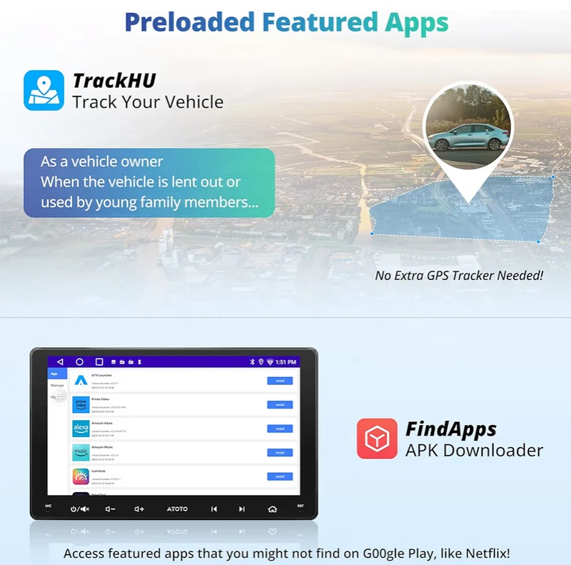 9" AI-Powered Car Stereo Double Din Wireless CarPlay & Android Auto, Wi-Fi/Bluetooth/USB, GPS Tracking, 24 EQ&DSP, Mirror Link