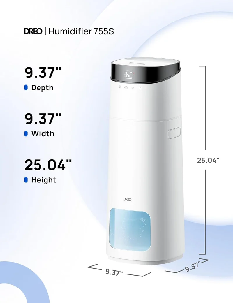 16L Smart Humidifier Large Room 1000 ft², 130H Cool Mist Air Humidifiers Top Fill, Remote/Touch/Voice & APP Control, Self-Cleaning Tank, 30dB, RGB Light - White