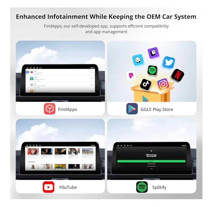 12.3" Android Car Stereo Compatible with BMW X1 Series F48 2016-2017 NBT System, Wireless CarPlay & Android Auto, 4 * 49W Amp,DSP・32B EQ