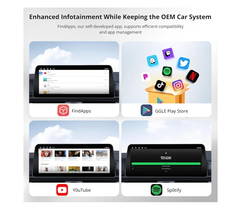 12.3" 6G+128G Android Car Stereo Compatible w/ BMW 5 Series F10 F11 2013-2017 NBT System, 4G LTE, Wireless CarPlay & Android Auto, GPS Tracking, SCVC,DSP 32Band EQ