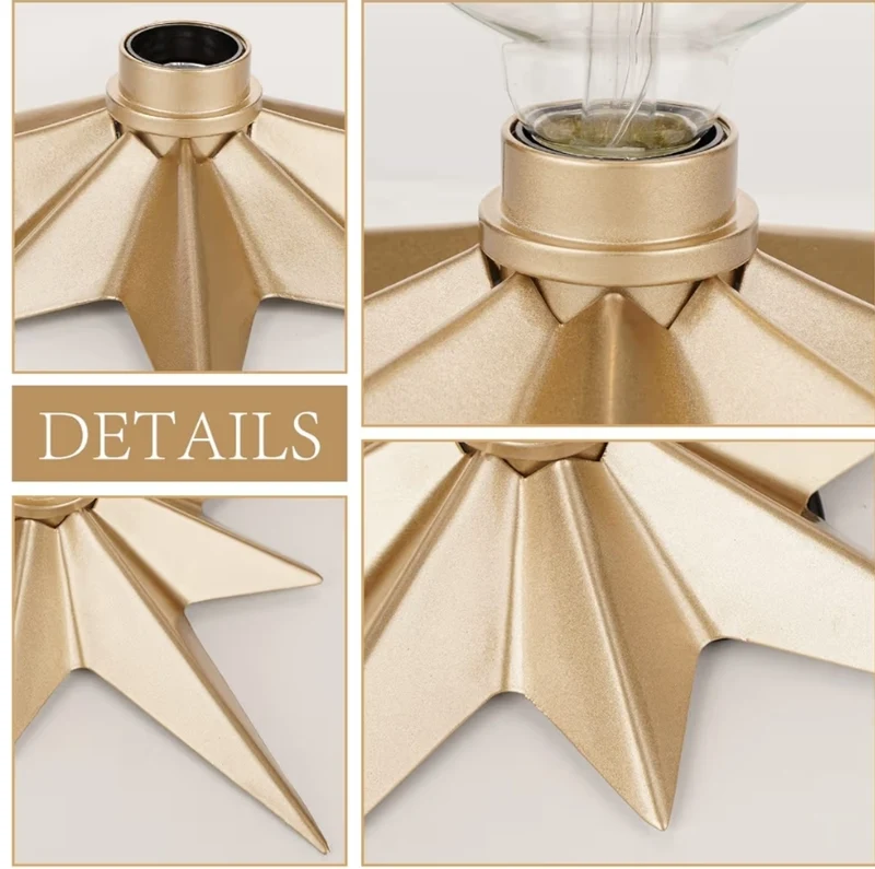 Flush Mount Ceiling Light - Star Lights Fixture Hallway Lighting Brass Flush Mount 2PK - (Bulb not included)