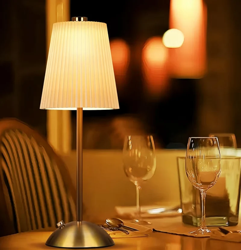 Table Lamps Cordless, Rechargeable Battery Operated Lamp Touch Control 3 Colors Temperature Stepless Dimming LED