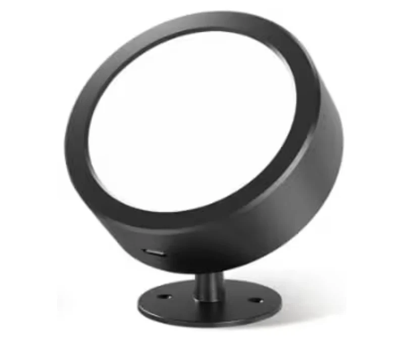 LED Wall Mounted Lights, 5500mAh Rechargeable Remote and Touch Control, 360°Rotation Dimmable Cordless (1 PC- Walnut)