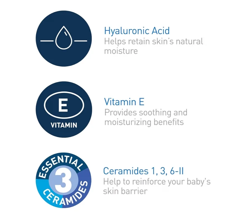 CeraVe Baby Wash & Shampoo, 2-in-1 Tear-Free,Paraben,Dye, Phthalates Sulfate Free Bath Soap w/ Vitamin E (16 oz)
