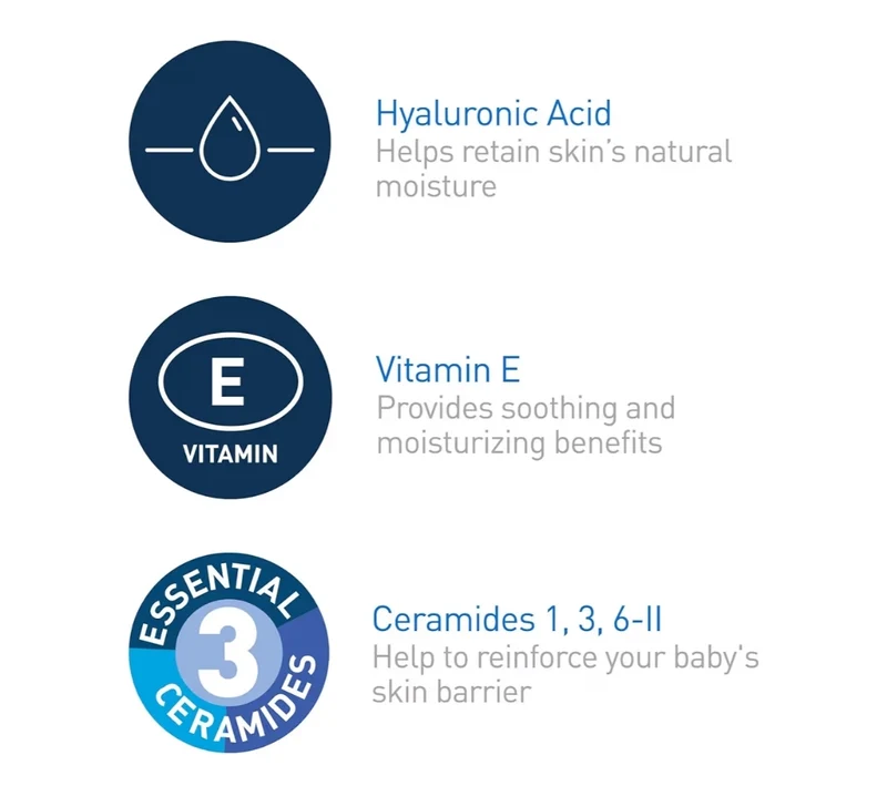 CeraVe Baby Wash & Shampoo, Fragrance, Paraben, & Sulfate Free Shampoo for Tear-Free Baby Bath Time (8 oz)