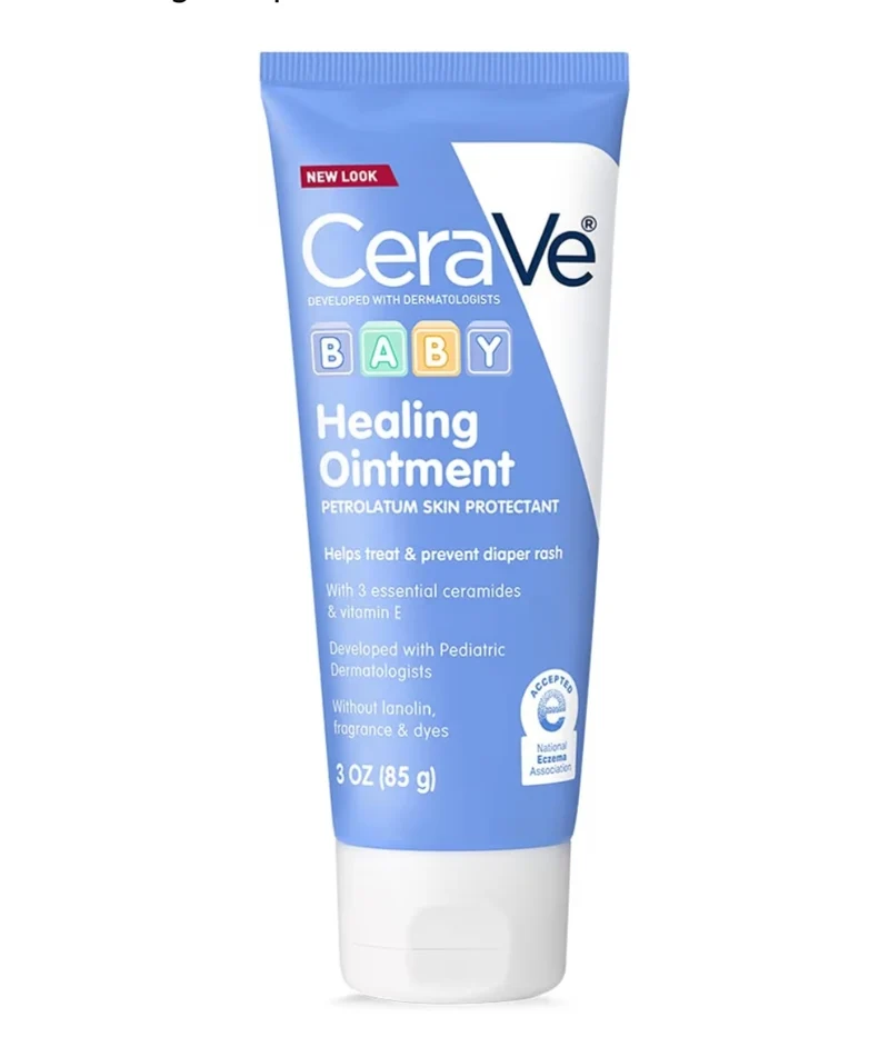 CeraVe Diaper Rash Cream, Baby Healing Ointment for Extra Dry, Diaper Cream w/ Ceramides & Vitamin E Phthalates & Sulfate Free (3 Oz)