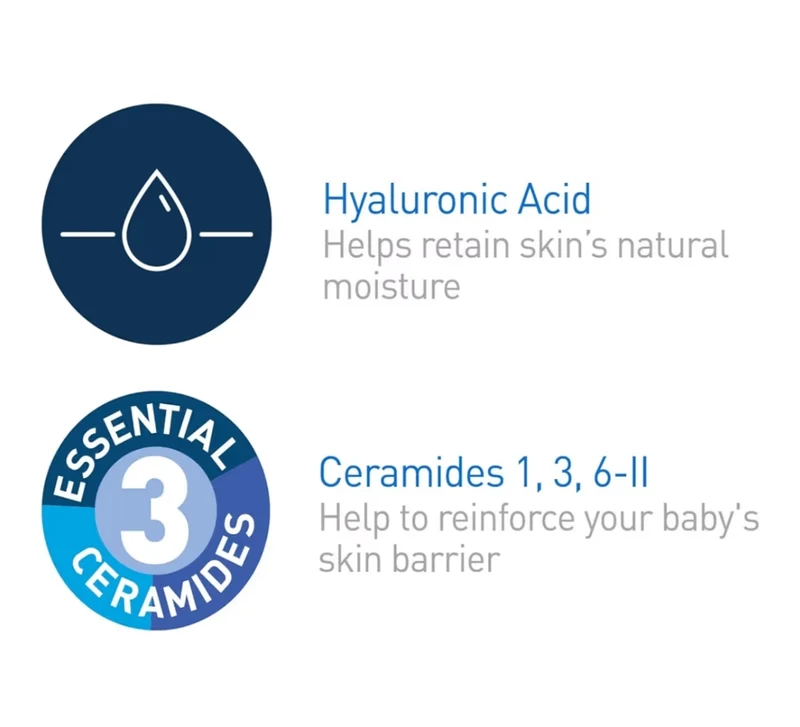 CeraVe Diaper Rash Cream, Baby Healing Ointment for Extra Dry, Diaper Cream w/ Ceramides & Vitamin E Phthalates & Sulfate Free (3 Oz)