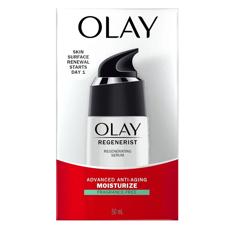 Olay Serum, Regenerist Light Gel Face Moisturizer, Fragrance-Free Improves Fine Lines and Elasticity - Amino Peptide Complex (1.7 oz)