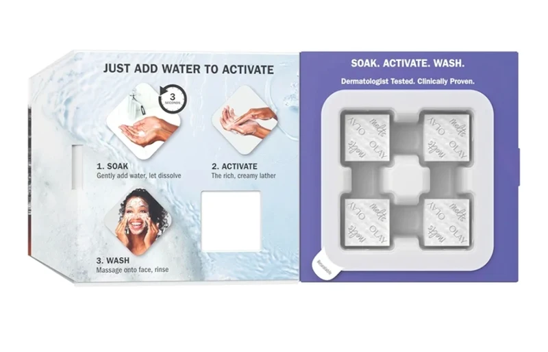 Olay Face Wash, Retinol Cleansing Melts, Fragrance-Free, Daily Use Gentle Cleanser, For All Skin Types 64ct (2 Pack)