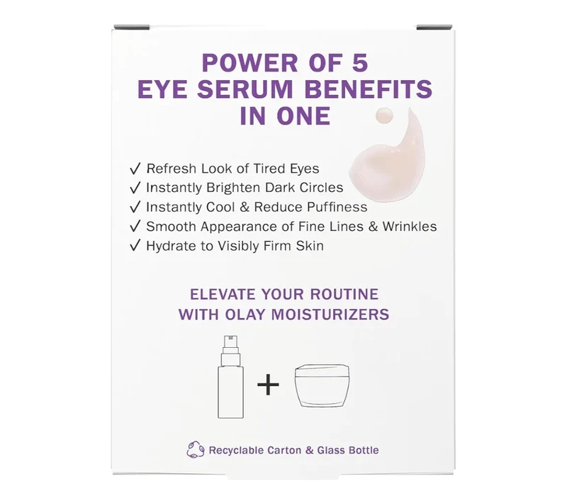 Olay Super Eye Serum - Vitamin C Brightens Dark Circles, Anti-Wrinkle, Anti-Aging, Brightening, Smooths Fine Lines (0.45 Oz)