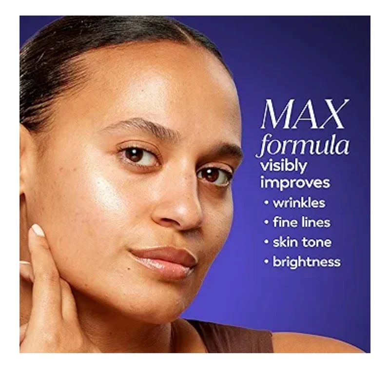 Olay Retinol Face Moisturizer, 24 MAX Anti-Aging Night Cream Fragrance-Free,Hydrating Skin Care - Peptides, Glycerin (1.7 Oz)