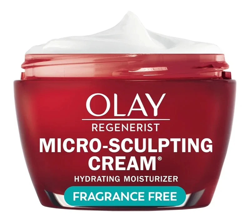 Olay Face Moisturizer, Regenerist Micro-Sculpting Cream Firming Skin Care - Hyaluronic Acid, Niacinamide, Amino Peptides (1.7 Oz)