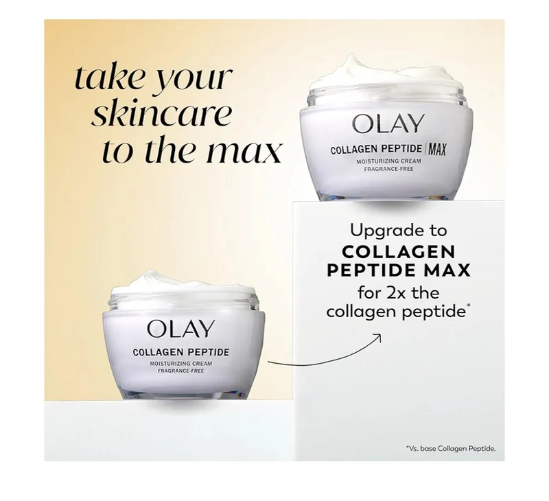 Olay Collagen Peptide Face Moisturizer, Firming Cream Hydrating Plumping Skin Care - Niacinamide (1.7 Oz)