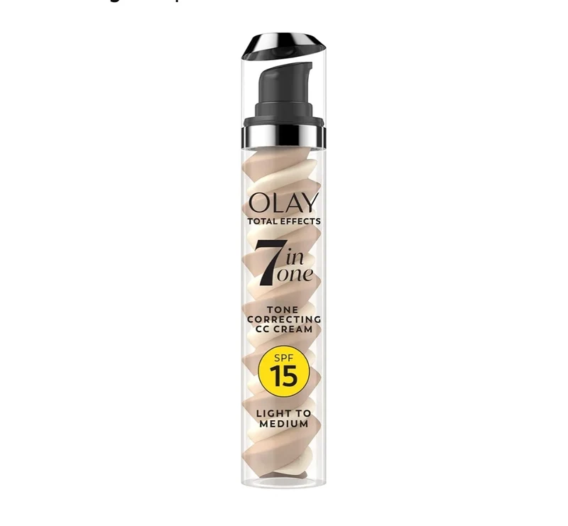 Olay Total Effects Tone Correcting Face Moisturizer with Sunscreen SPF 15, Light to Medium (1.7 Oz)