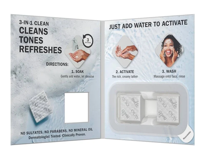 Olay Face Moisturizer, Regenerist Micro-Sculpting Cream Skin Care (1.7 oz) & Trial Size Vitamin C Cleansing Melts, Water-Activated Face Wash (12 ct)
