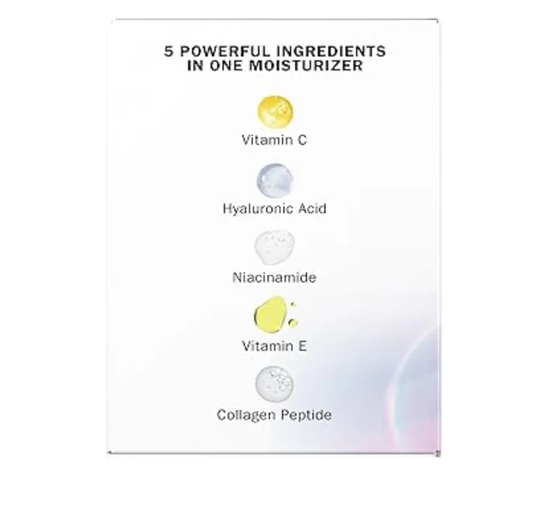 Olay Super Cream with Sunscreen SPF 30, Lightweight Face Moisturizer (1.7 oz) & Trial Size Vitamin C Cleansing Melts, Water-Activated Face Wash (12 ct)